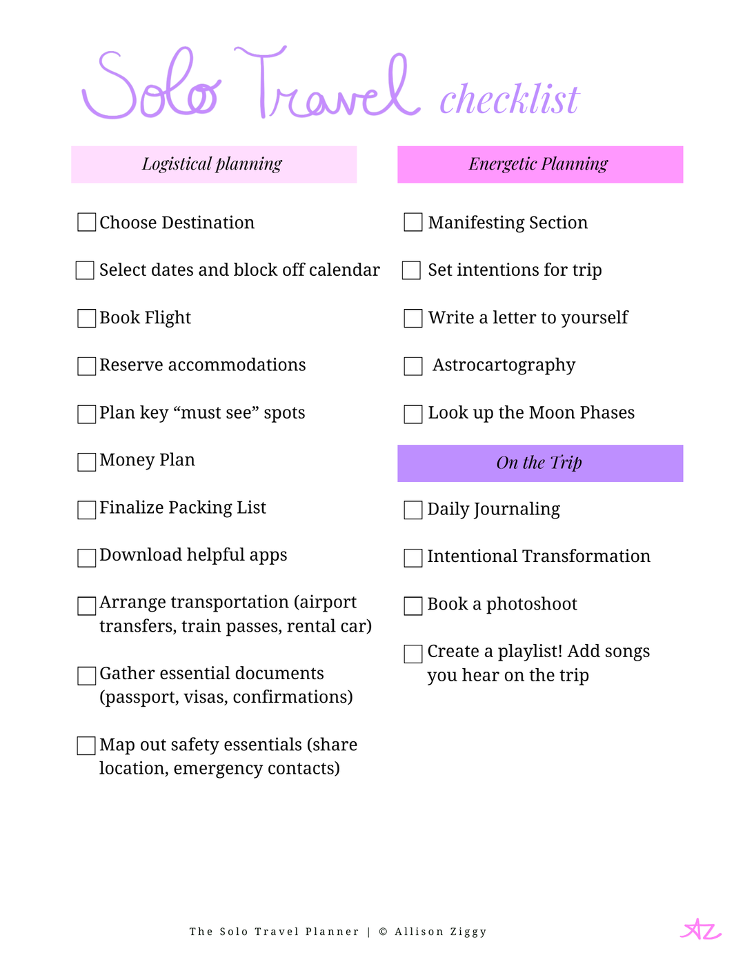 Solo Travel Planner