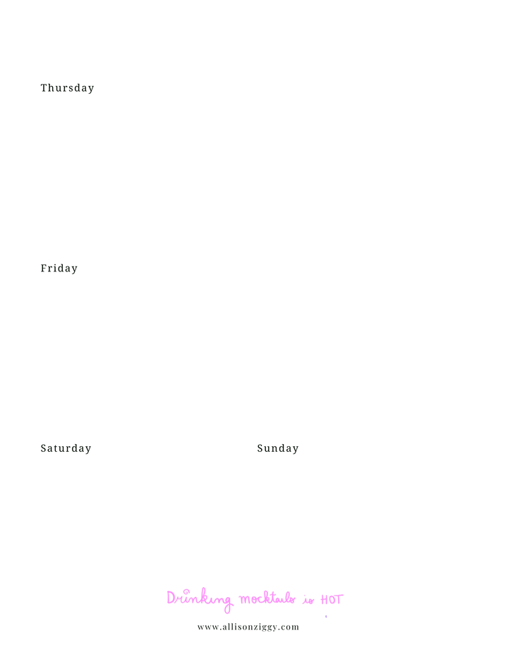 The Dry Month Planner 2026