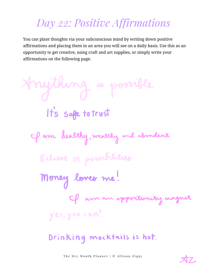 The Dry Month Planner 2026